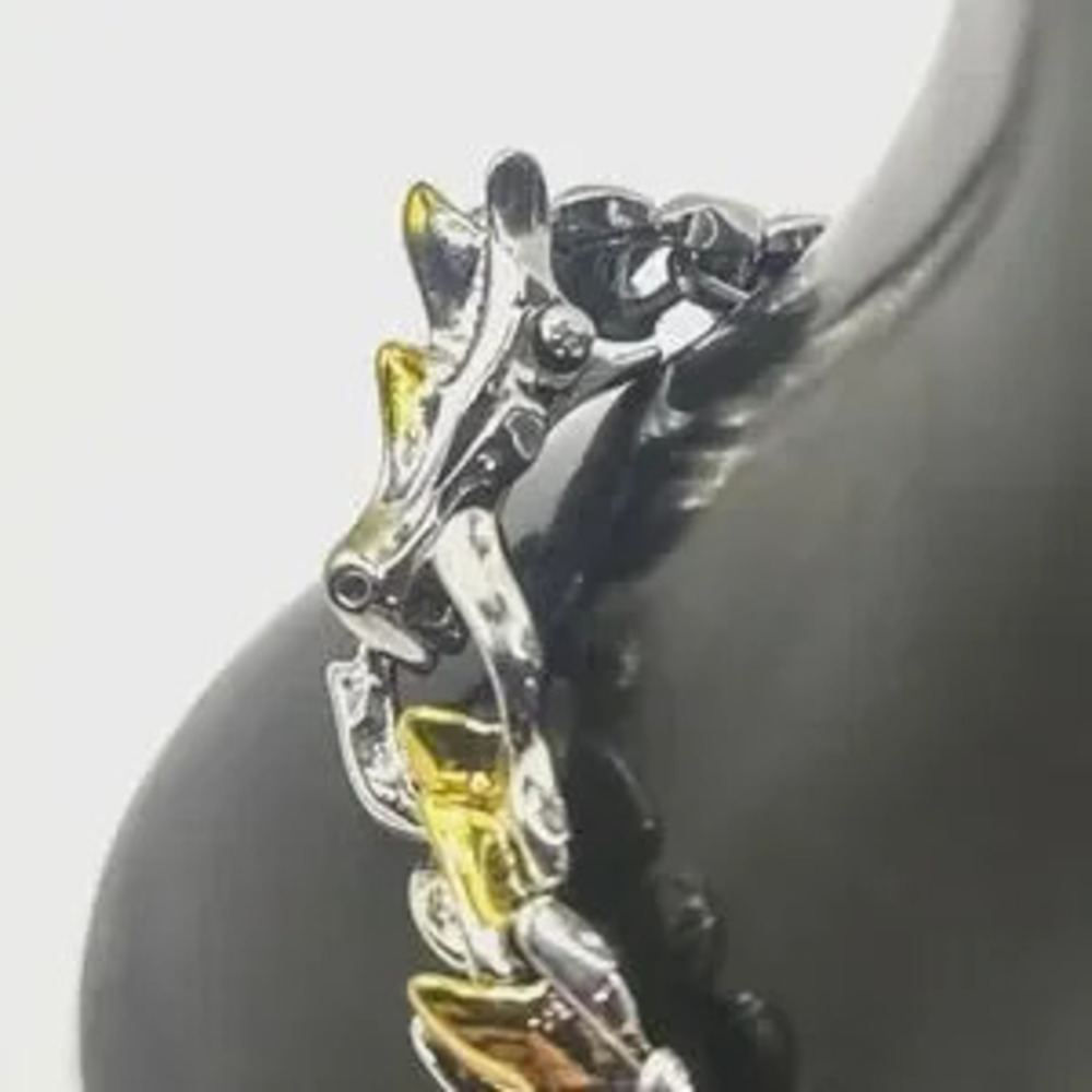 Silver Gold Dragon Chain Bracelet Clasp Anniversary Birthday Fashion Gift NEW!